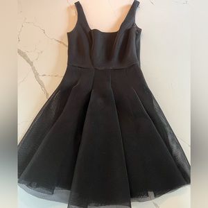 Milly Organza Mesh Bias Tucked Dress